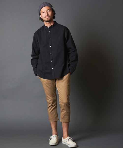 THE TWENTYSEVEN（ザ トゥエンティーセブン）の「The TWENTYSEVEN:STRETCH TWILL CHINO CROPPED PANTS　ストレッチ ツイル チノ クロップド パンツ（チノパンツ・メンズ・オリーブ/ネイビー/ベージュ/ブラック・L/M/S）」の10枚目の写真