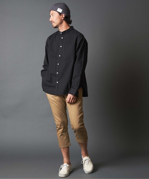 THE TWENTYSEVEN（ザ トゥエンティーセブン）の「The TWENTYSEVEN:STRETCH TWILL CHINO CROPPED PANTS　ストレッチ ツイル チノ クロップド パンツ（チノパンツ・メンズ・オリーブ/ネイビー/ベージュ/ブラック・L/M/S）」の12枚目の写真