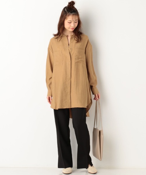 archives（アルシーヴ）の「シャンブレースリットパンツ（その他パンツ・レディース・カーキ/ベージュ/ブルー/ブラック・MEDIUM）」の15枚目の写真