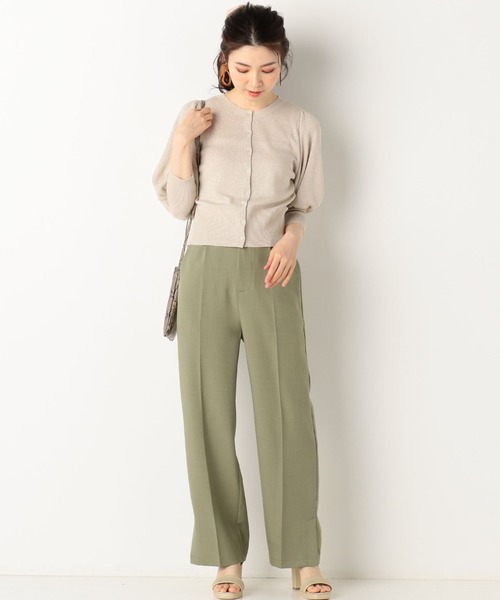archives（アルシーヴ）の「シャンブレースリットパンツ（その他パンツ・レディース・カーキ/ベージュ/ブルー/ブラック・MEDIUM）」の12枚目の写真