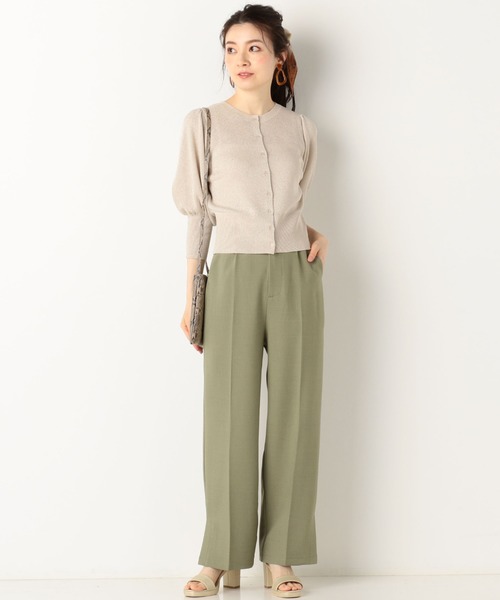 archives（アルシーヴ）の「シャンブレースリットパンツ（その他パンツ・レディース・カーキ/ベージュ/ブルー/ブラック・MEDIUM）」の13枚目の写真
