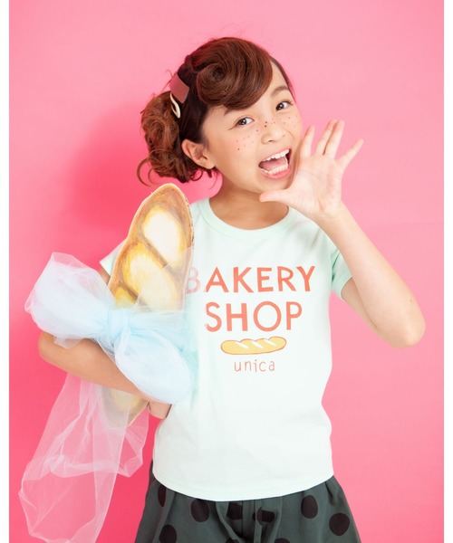unica(ユニカ)の「UNICA 半袖Tシャツ(Tシャツ/カットソー・キッズ・ホワイト系その他/杢グレー/グリーン系その他/ホワイト系その他2/ピンク系その他/イエロー系その他/ブルー系その他/ホワイト系その他3/ホワイト系その他4/サーモンピンク/ピンク系その他2/イエロー系その他2/ピンク系その他3/グリーン系その他2/ブルー系その他2・120cm/130cm/110cm/140cm)」の7枚目の写真