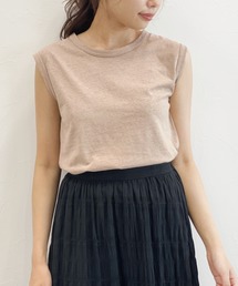 LAKOLE | コットンヘンプスリーブレストップス / LAKOLE(Tシャツ/カットソー)