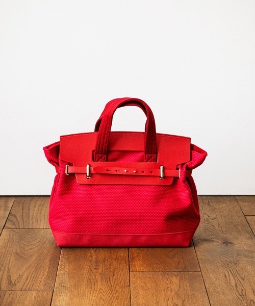 Cabas (キャバ)の「CaBas N°55 1day Tripper mini(ハンドバッグ・レディース・ブラック/ブラウン/グレー/レッド/ホワイト×ブラック・SMALL)」の5枚目の写真