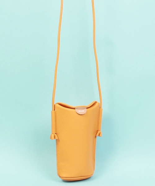 Beau're（ヴュレ）の「BEAURE ヴュレ カウレザー スマホショルダー（ショルダーバッグ・レディース・ブラック/シルバー/グリーン/パープル/ホワイト/オレンジ/サックスブルー・FREE/SMALL）」の21枚目の写真