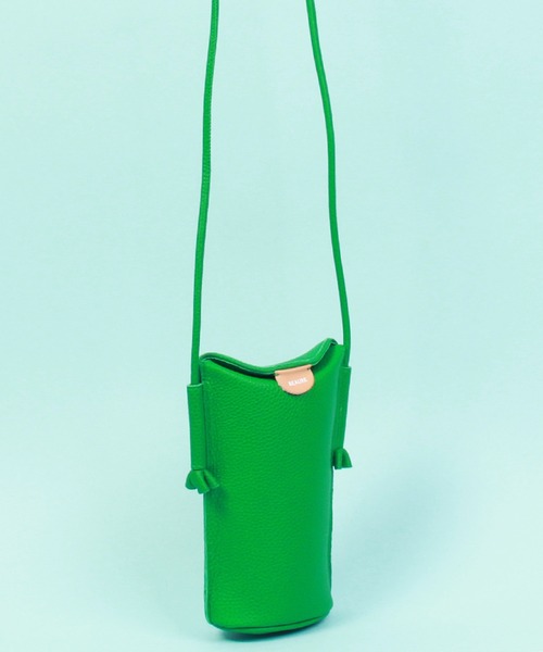 Beau're（ヴュレ）の「BEAURE ヴュレ カウレザー スマホショルダー（ショルダーバッグ・レディース・ブラック/シルバー/グリーン/パープル/ホワイト/オレンジ/サックスブルー・FREE/SMALL）」の20枚目の写真