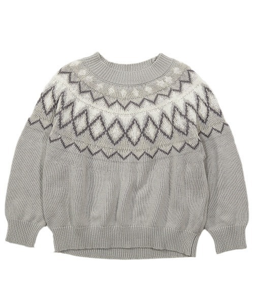 devirock（デビロック）の「ノルディック柄ニット（ニット/セーター・キッズ・アイボリー/グレー系その他/ブラック/グレー・130cm/110cm/150cm/160cm/120cm/100cm/140cm）」の14枚目の写真
