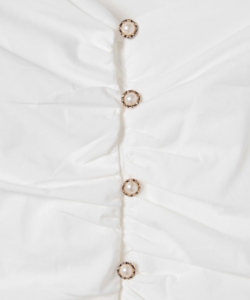 WEGO（ウィゴー）の「WEGO/パールボタンパフスリーブブラウス（シャツ/ブラウス・レディース・ホワイト・FREE）」の8枚目の写真