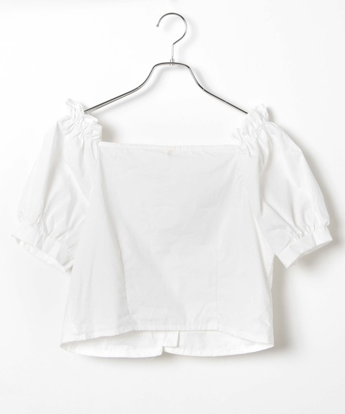 WEGO（ウィゴー）の「WEGO/パールボタンパフスリーブブラウス（シャツ/ブラウス・レディース・ホワイト・FREE）」の10枚目の写真