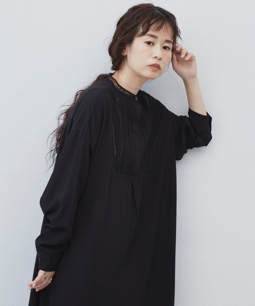 Libra Cue(リブラ キュー)の「Libra ピンタックデザインワンピース(ワンピース・レディース・ホワイト/ブラック・FREE)」の21枚目の写真