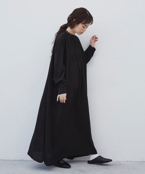 Libra Cue(リブラ キュー)の「Libra ピンタックデザインワンピース(ワンピース・レディース・ホワイト/ブラック・FREE)」の16枚目の写真