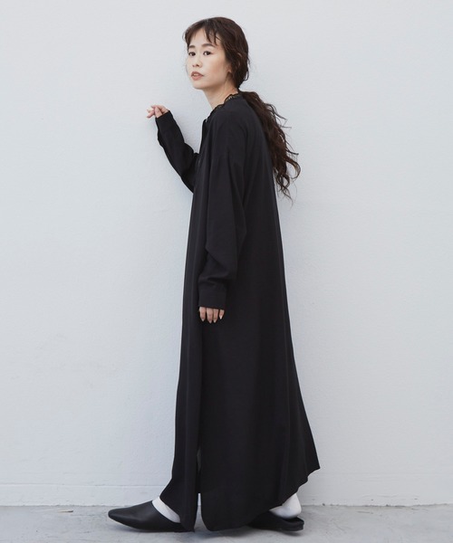 Libra Cue(リブラ キュー)の「Libra ピンタックデザインワンピース(ワンピース・レディース・ホワイト/ブラック・FREE)」の19枚目の写真