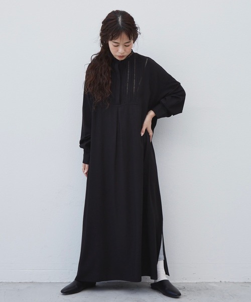 Libra Cue(リブラ キュー)の「Libra ピンタックデザインワンピース(ワンピース・レディース・ホワイト/ブラック・FREE)」の20枚目の写真