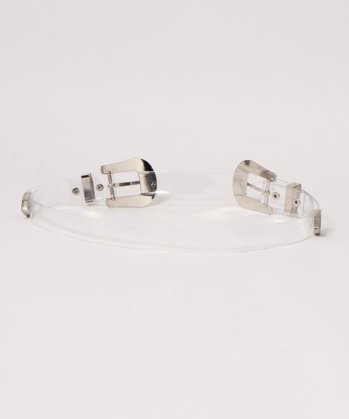 PairPair(ペアペア)の「ダブルバックルクリアベルト(AR)(ベルト・レディース・クリア・FREE)」の4枚目の写真