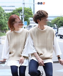 PairPair | クルーネックニットベスト(ユニセックス)(ベスト)