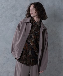 【UNIIT/ユニット】オーバーサイズブルゾン　ＢＩＧ　ＪＫＴ　ビッグシルエット　セットアップ対応　ジップアップ　ストレッチ素材