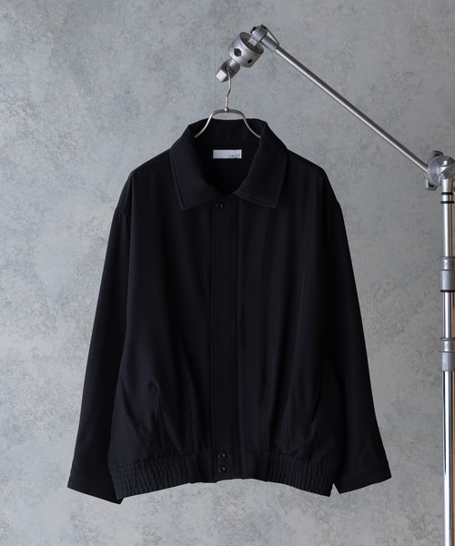 UNIIT(ユニット)の「【UNIIT/ユニット】オーバーサイズブルゾン BIG JKT ビッグシルエット セットアップ対応 ジップアップ ストレッチ素材(ブルゾン・メンズ・ブラック/ベージュ/ブラウン/ブルー・MEDIUM/LARGE)」の17枚目の写真