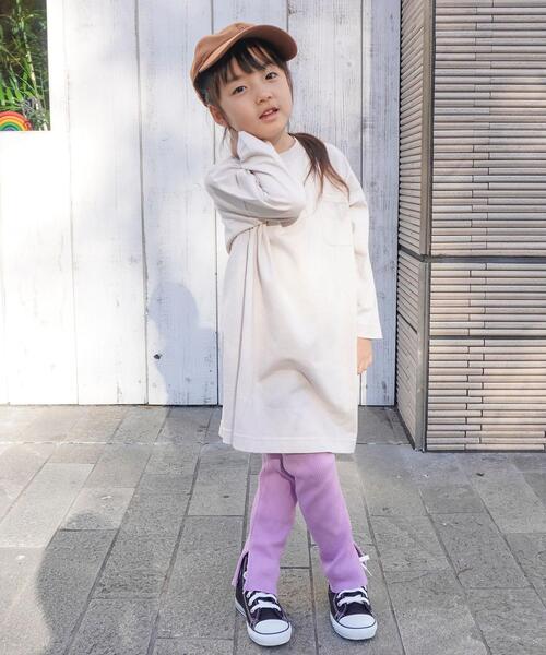 coen（コーエン）の「【coen キッズ / ジュニア】リラックスワンピース×テレコパンツセット（ワンピース・キッズ・ベージュ/オレンジ・130/110/150）」の14枚目の写真