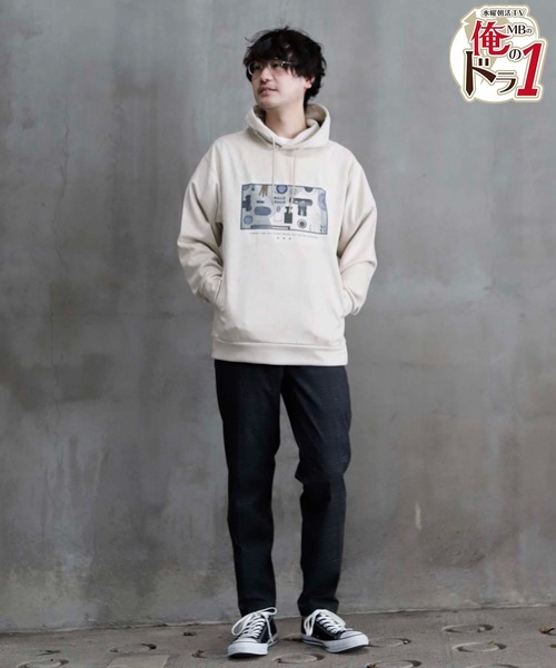 UNION STATION（ユニオンステーション）の「ストレッチスウェード昇華転写プリントパーカー（パーカー・メンズ・ライトブルー/オフホワイト/ライトベージュ・M/S/L/LL）」の19枚目の写真