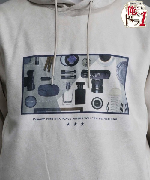 UNION STATION（ユニオンステーション）の「ストレッチスウェード昇華転写プリントパーカー（パーカー・メンズ・ライトブルー/オフホワイト/ライトベージュ・M/S/L/LL）」の18枚目の写真