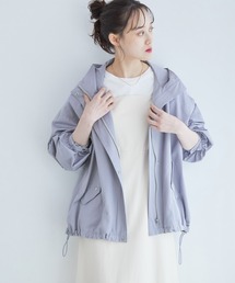 【花粉ガード】【撥水】ボリュームスリーブマウンテンパーカー