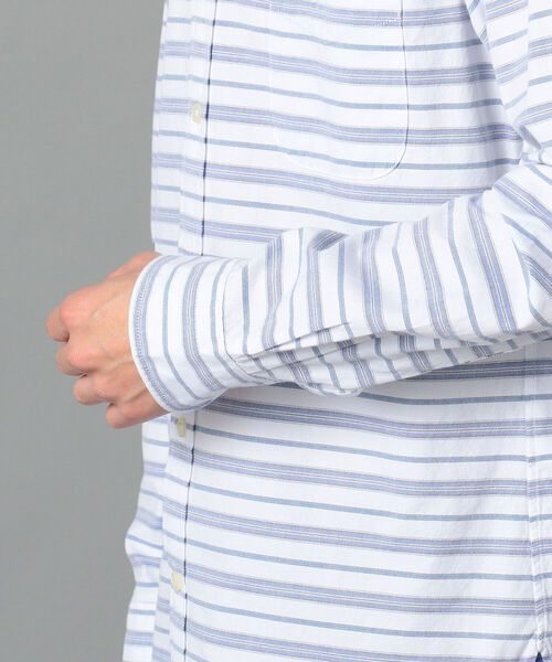 NOLLEY'S goodman（ノーリーズグッドマン）の「クジラ ワンポイント ボタンダウン シャツ（シャツ/ブラウス・メンズ・ホワイト系その他/ブルー系その他/ホワイト/ブラウン系その他/サックスブルー・M/XL/S/L/XXL）」の11枚目の写真