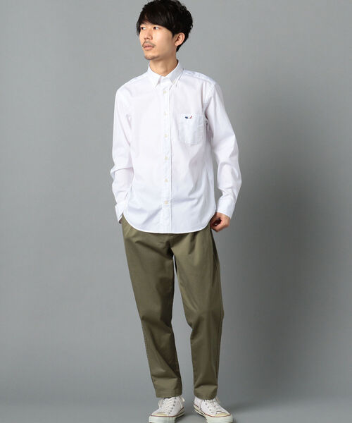 NOLLEY'S goodman（ノーリーズグッドマン）の「クジラ ワンポイント ボタンダウン シャツ（シャツ/ブラウス・メンズ・ホワイト系その他/ブルー系その他/ホワイト/ブラウン系その他/サックスブルー・M/XL/S/L/XXL）」の20枚目の写真