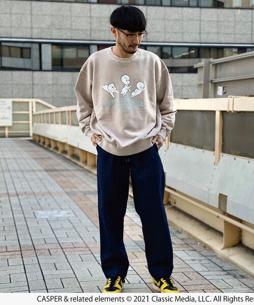 GOOD ROCK SPEED(グッドロックスピード)の「【GOOD ROCK SPEED】別注 Casper ヴィンテージ加工 ビッグシルエットスウェット(スウェット・メンズ・チャコールグレー/ベージュ/パープル・M/L)」の15枚目の写真