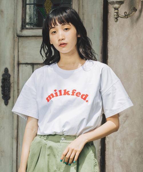 MILKFED.(ミルクフェド)の「MILKFED x OP BIG SS TEE COOPER SWIM SUIT(水着・レディース・ホワイト/ブラック/ブラウン/ピンク/ライトグリーン・ONE SIZE)」の2枚目の写真