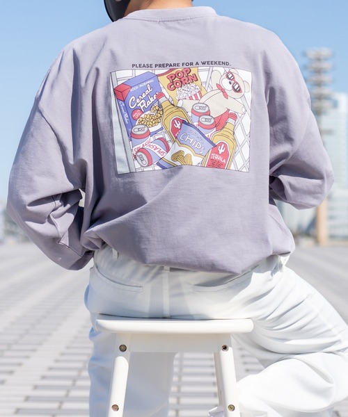 kutir(クティール)の「レトロアソートプリントロンT(Tシャツ/カットソー・メンズ・ホワイト/ブラック/パープル/オフホワイト/サックスブルー/マスタード/ホワイト系その他・MEDIUM/LARGE)」の6枚目の写真