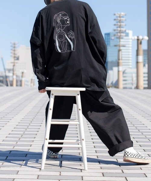 kutir(クティール)の「レトロアソートプリントロンT(Tシャツ/カットソー・メンズ・ホワイト/ブラック/パープル/オフホワイト/サックスブルー/マスタード/ホワイト系その他・MEDIUM/LARGE)」の9枚目の写真