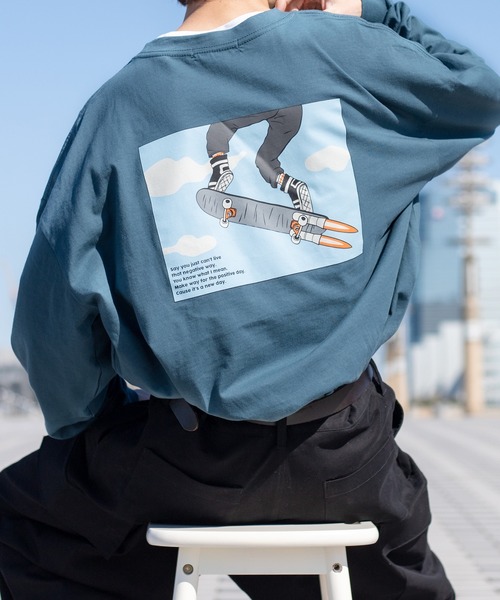 kutir(クティール)の「レトロアソートプリントロンT(Tシャツ/カットソー・メンズ・ホワイト/ブラック/パープル/オフホワイト/サックスブルー/マスタード/ホワイト系その他・MEDIUM/LARGE)」の10枚目の写真