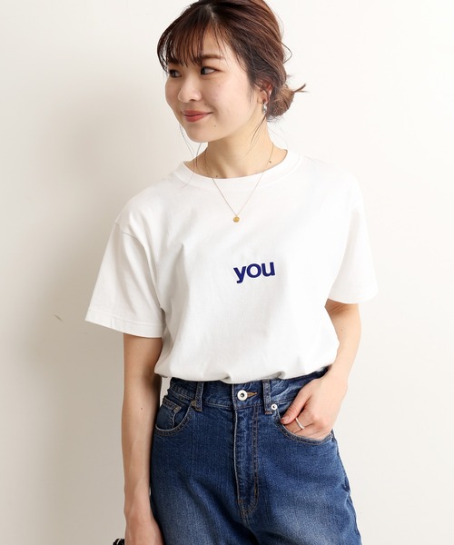 SLOBE IENA（スローブイエナ）の「you5/S TEE【手洗い可能】◆（Tシャツ/カットソー・レディース・ホワイト/ブラック系その他・FREE）」の17枚目の写真