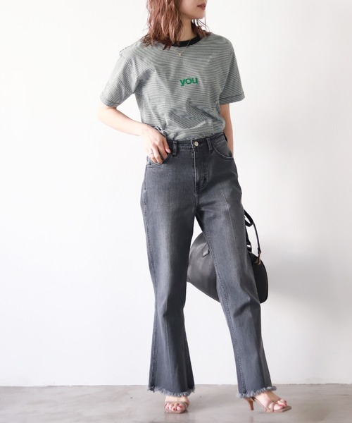 SLOBE IENA（スローブイエナ）の「you5/S TEE【手洗い可能】◆（Tシャツ/カットソー・レディース・ホワイト/ブラック系その他・FREE）」の15枚目の写真