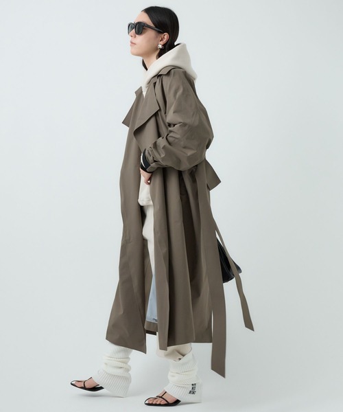 Chaos(カオス)の「Chaos(カオス)/シェルSPECアウターコート(トレンチコート・レディース・ブラック/ベージュ/ライトベージュ/モカ・FREE)」の21枚目の写真
