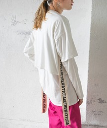 サイドテープカットソーレイヤード