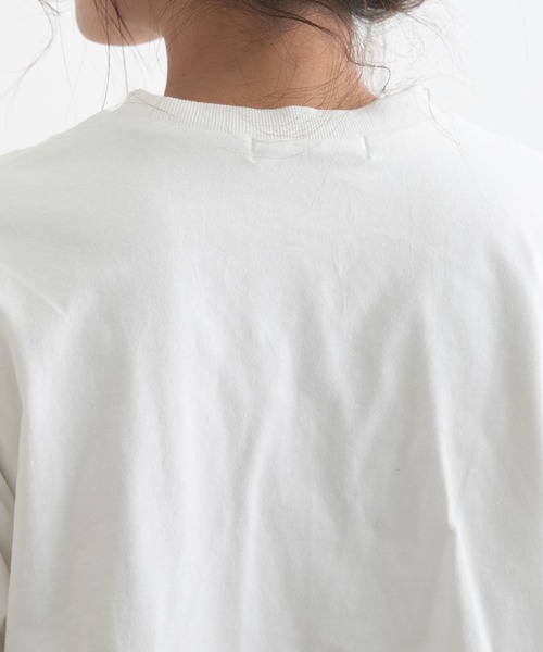 bohmal（ボマール）の「サイドテープカットソーレイヤード（Tシャツ/カットソー・レディース・ホワイト/ブラック・FREE）」の7枚目の写真