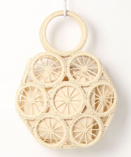 チャイハネ（チャイハネ）の「【チャイハネ】アミーシャかごバッグ（かごバッグ・レディース・ブラウン/ホワイト・FREE）」の13枚目の写真