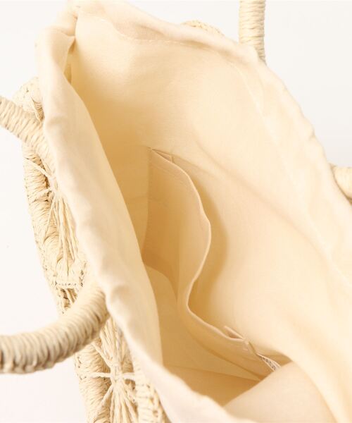 チャイハネ（チャイハネ）の「【チャイハネ】アミーシャかごバッグ（かごバッグ・レディース・ブラウン/ホワイト・FREE）」の11枚目の写真