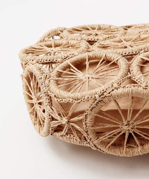 チャイハネ（チャイハネ）の「【チャイハネ】アミーシャかごバッグ（かごバッグ・レディース・ブラウン/ホワイト・FREE）」の14枚目の写真