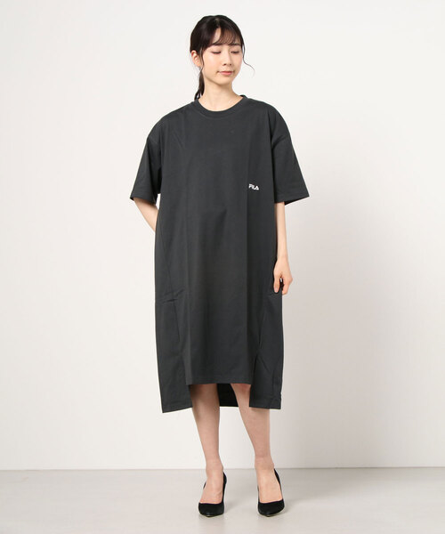 FILA(フィラ)の「FILA フィラ バックプリント Tシャツワンピース(Tシャツ/カットソー・レディース・ピンク/ブルーグリーン/チャコール・フリー)」の22枚目の写真
