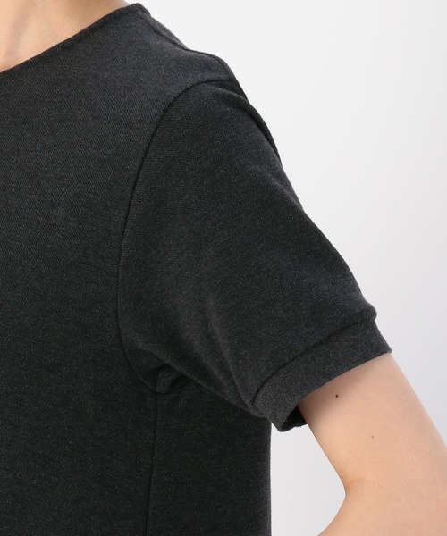 Scye（サイ）の「【Scye】〈別注〉鹿の子ヘンリーネックワンピース WOMEN（ワンピース・レディース・ブラック/ダークグレー・38）」の10枚目の写真