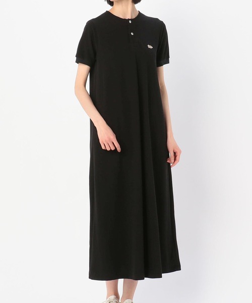 Scye（サイ）の「【Scye】〈別注〉鹿の子ヘンリーネックワンピース WOMEN（ワンピース・レディース・ブラック/ダークグレー・38）」の13枚目の写真
