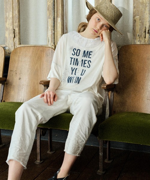 PUAL CE CIN（ピュアルセシン）の「JAPAN MADE／日本製 デニムパンツ（デニムパンツ・レディース・ホワイト/グレー/インディゴブルー・FREE）」の5枚目の写真