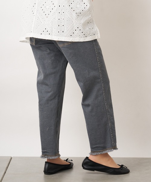 PUAL CE CIN（ピュアルセシン）の「JAPAN MADE／日本製 デニムパンツ（デニムパンツ・レディース・ホワイト/グレー/インディゴブルー・FREE）」の20枚目の写真