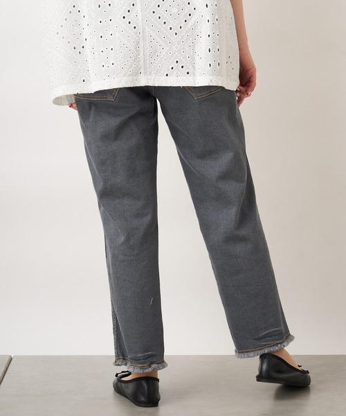 PUAL CE CIN（ピュアルセシン）の「JAPAN MADE／日本製 デニムパンツ（デニムパンツ・レディース・ホワイト/グレー/インディゴブルー・FREE）」の21枚目の写真