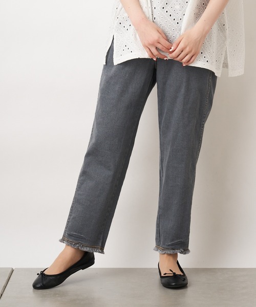 PUAL CE CIN（ピュアルセシン）の「JAPAN MADE／日本製 デニムパンツ（デニムパンツ・レディース・ホワイト/グレー/インディゴブルー・FREE）」の17枚目の写真