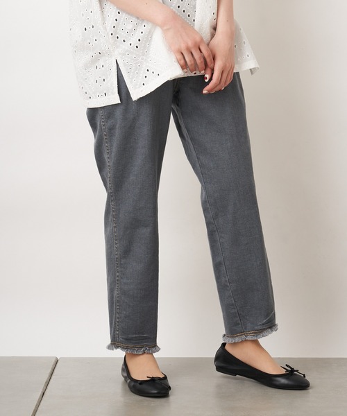 PUAL CE CIN（ピュアルセシン）の「JAPAN MADE／日本製 デニムパンツ（デニムパンツ・レディース・ホワイト/グレー/インディゴブルー・FREE）」の18枚目の写真