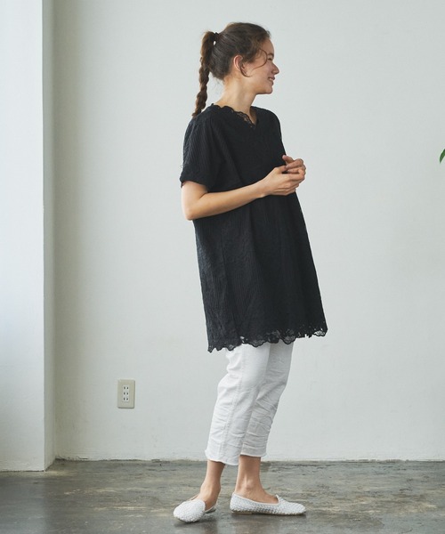 PUAL CE CIN（ピュアルセシン）の「JAPAN MADE／日本製 デニムパンツ（デニムパンツ・レディース・ホワイト/グレー/インディゴブルー・FREE）」の15枚目の写真