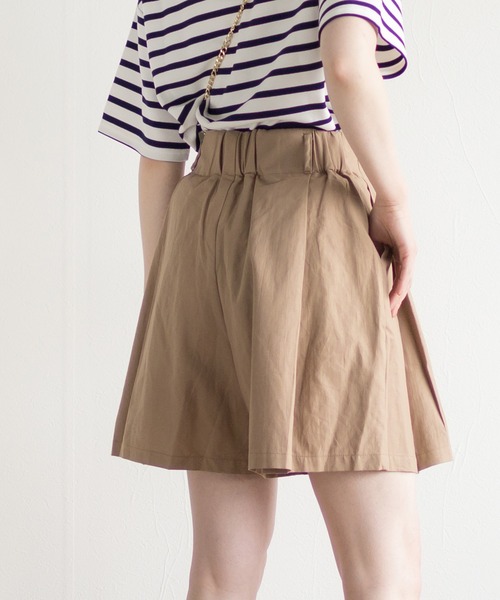 White Collection(ホワイトコレクション)の「【2021SS】リネンライク・タックショートパンツ(その他パンツ・レディース・オフホワイト/ブラック/ライトベージュ/グレイッシュベージュ・FREE)」の21枚目の写真